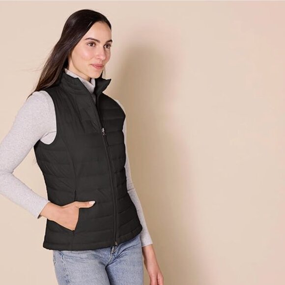 Amazon Essentials - Lightweight Water Resistant Packable Vest - Black - Medium - Picture 4 of 6